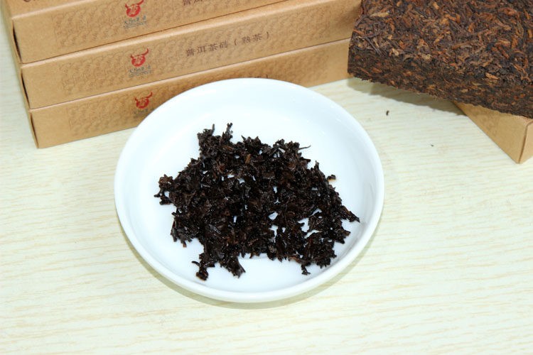 2024 Chinese XIN WEN Ripe Pu-erh “Palace PuErh Tea Brick” Shu Puer Tea 250g