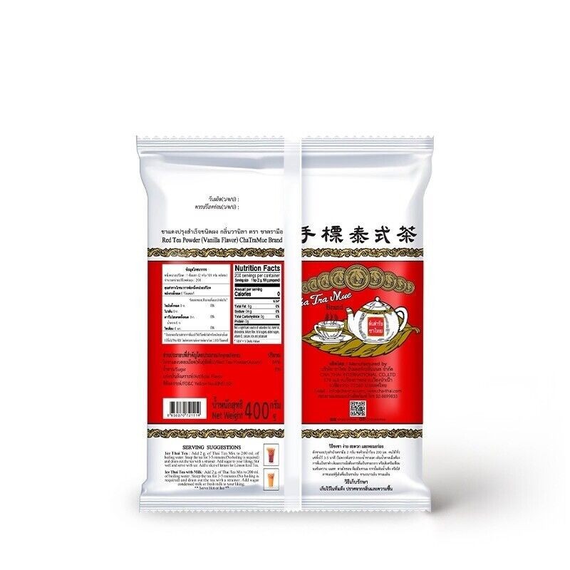 ChaTraMue Original Thai Tea Red 400g Cha Tra Mue Brand Thai Iced Tea Mix ChaYen