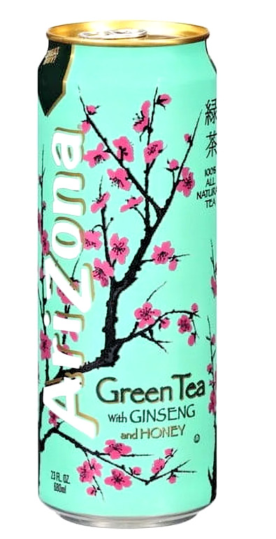 🍵 Arizona Green Tea with Ginseng & Honey – 22 fl oz, PACK of 16 🌿 FAST SHIP!