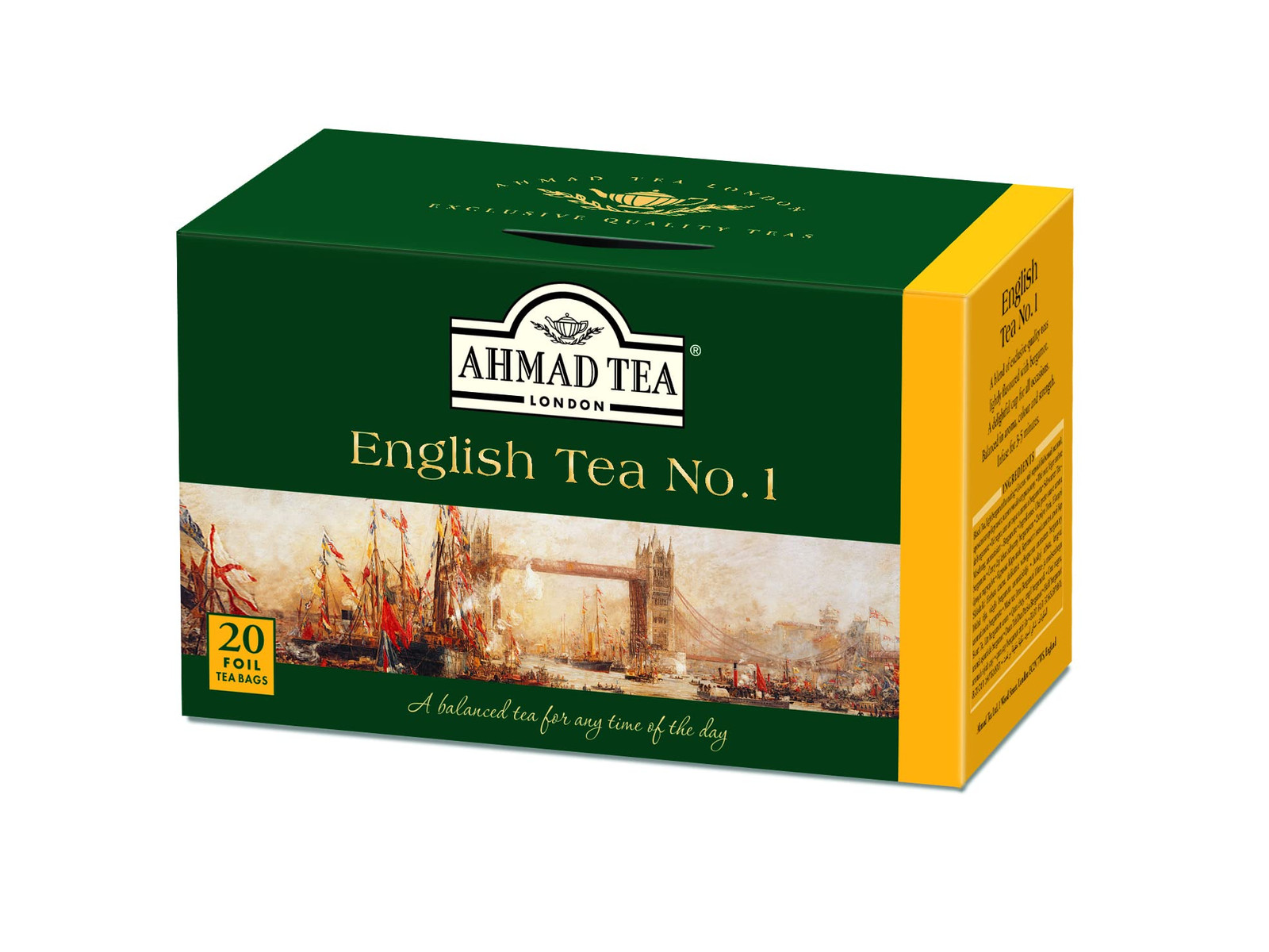 Ahmad English Tea No 1 20 Count Black Tea with Bergamot Flavor Great Taste A…
