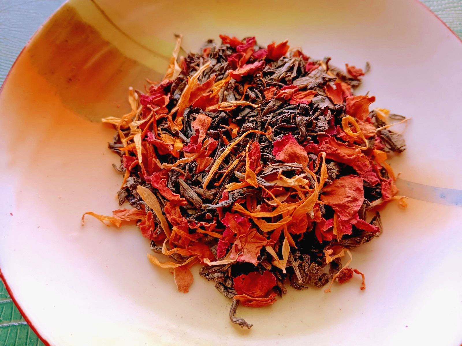 Sencha Chun Mei Green Tea Floral Blend with Rose & Calendula Petals 1 Oz