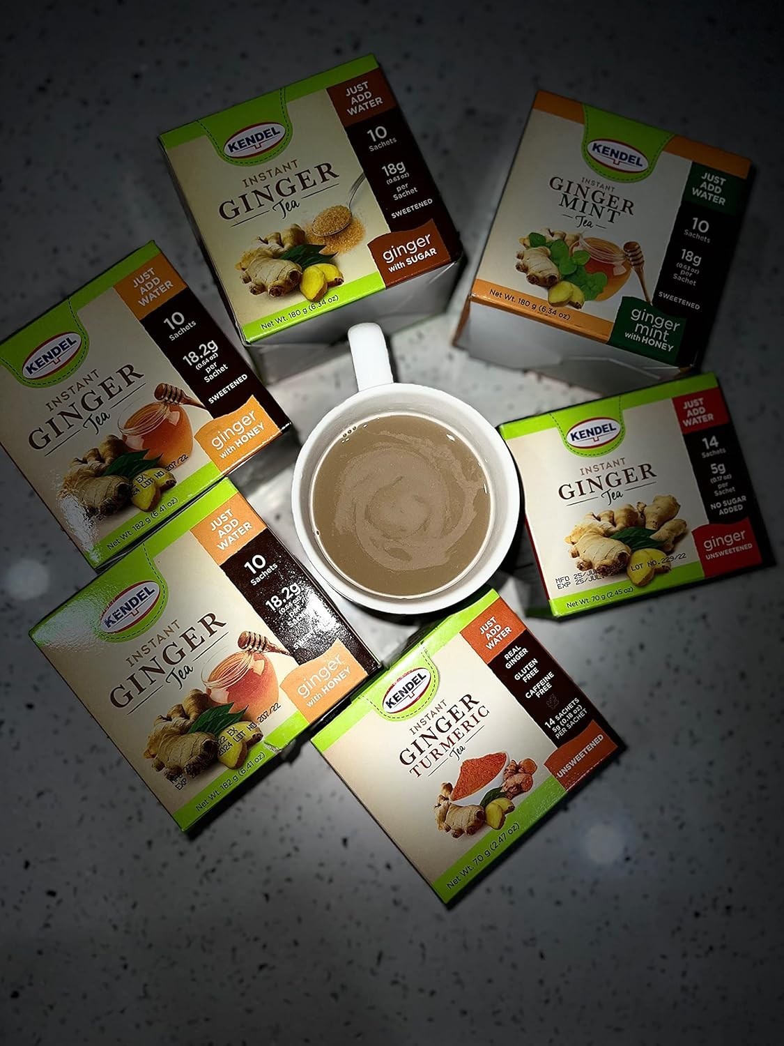 Instant Ginger Tea – Unsweetened Real Ginger Powder Drink – Caffeine Free Dig…