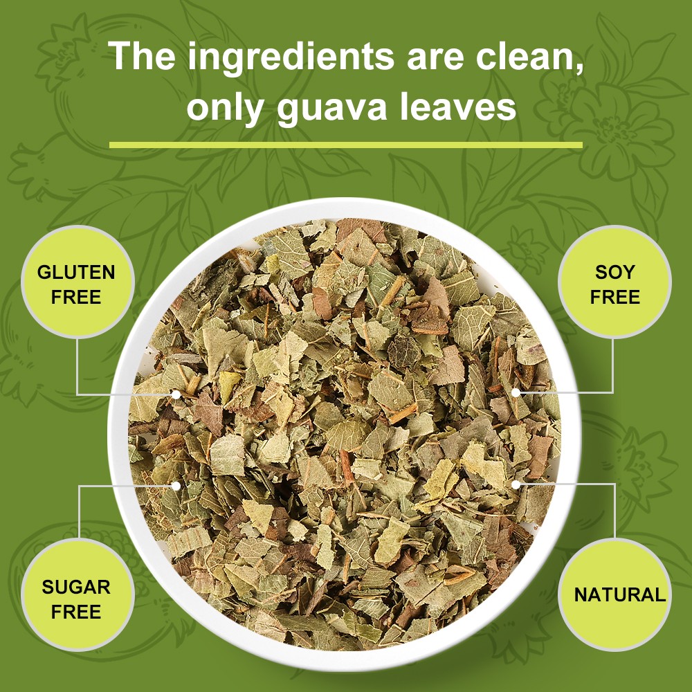 120 Guava Tea Bags, Pure Guava Leaf Tea, Herbal Tea