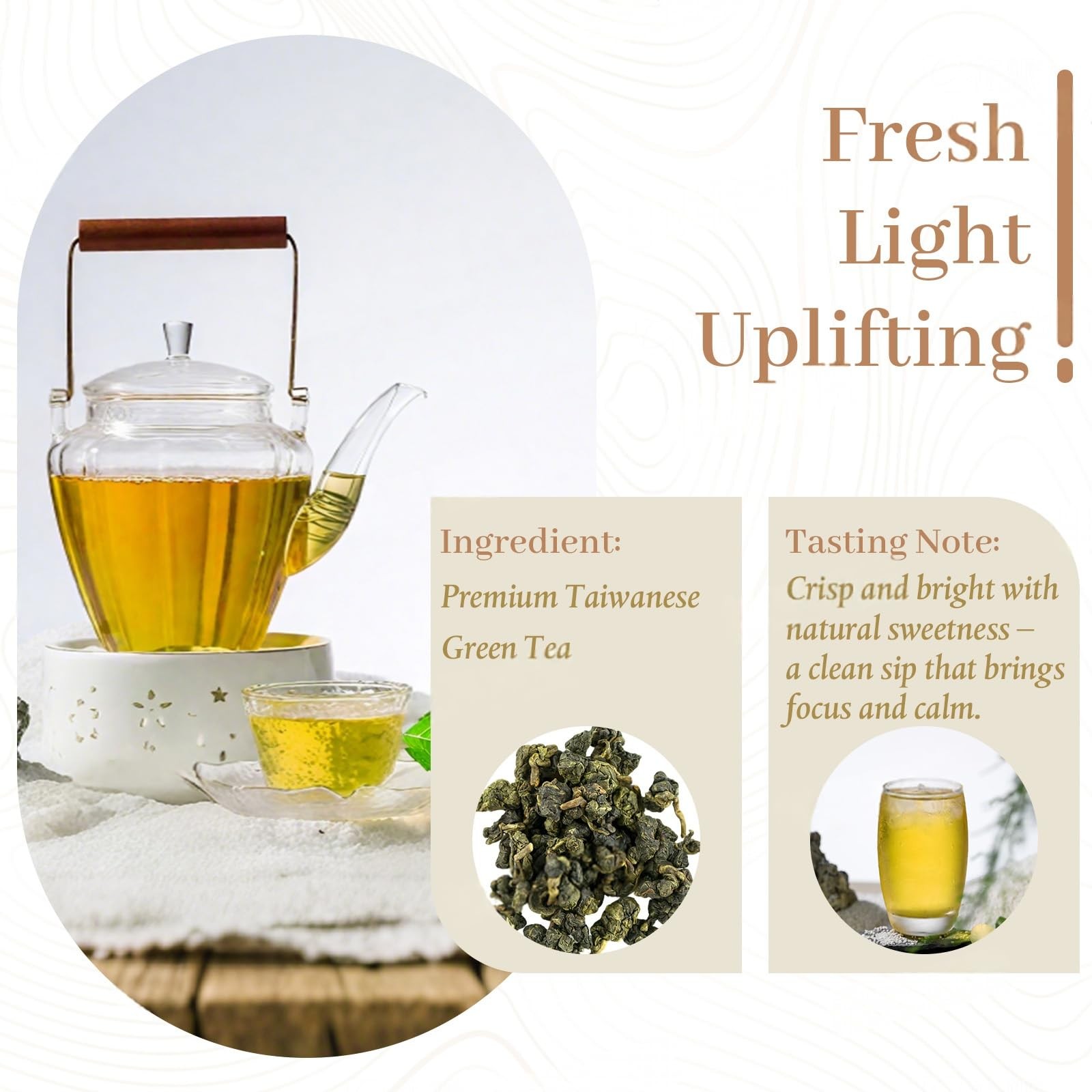 Green Tea Pods Compatible with All K-Cup Brewers & Keurig 2.0 24 pods