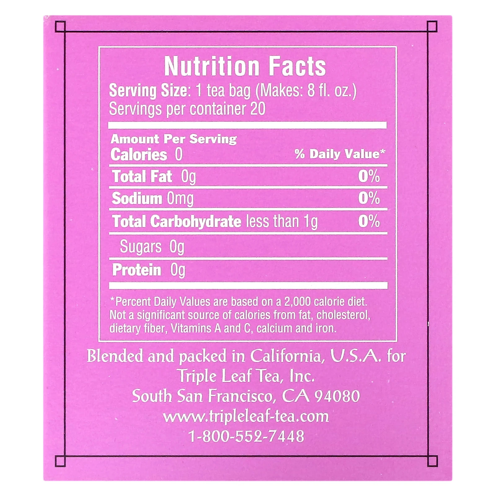 Mulberry Leaf Tea, 20 Tea Bags, 1.16 oz (33 g)
