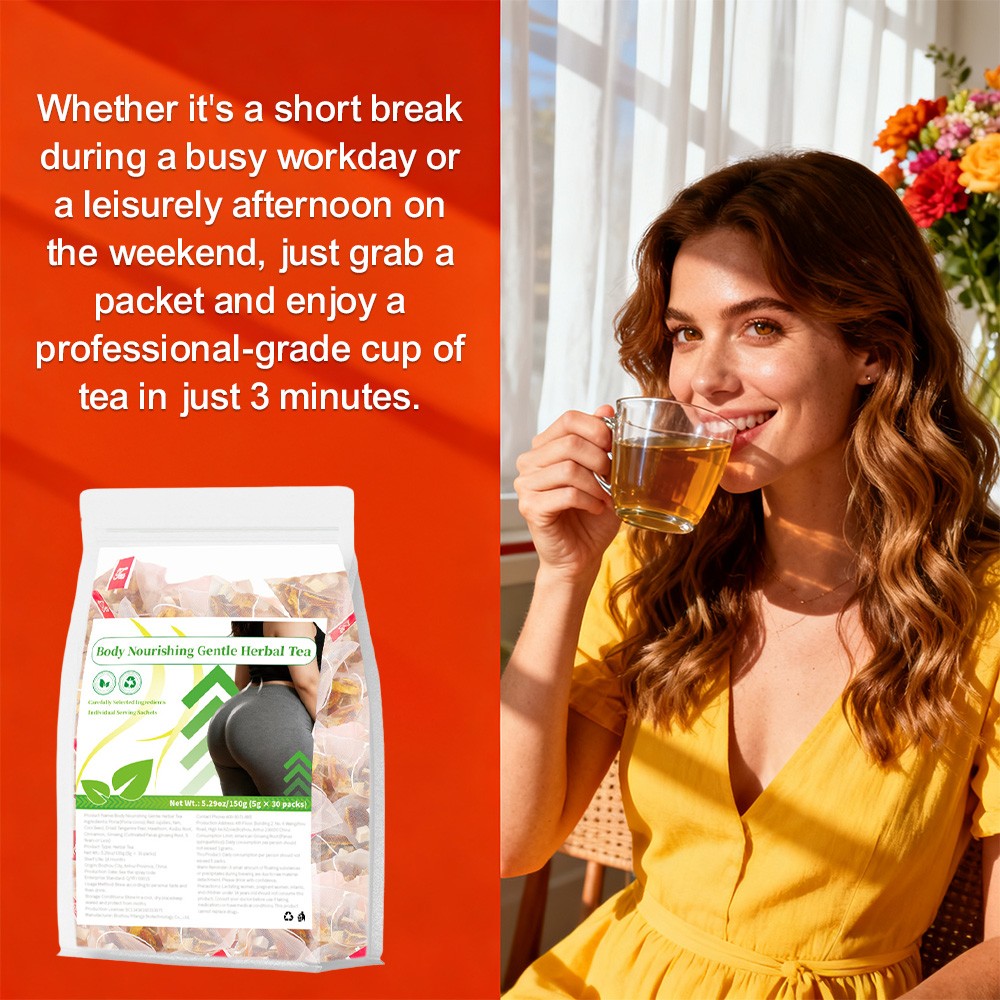 Body Nourishing Gentle Herbal Tea Individual Serving Sachets 5 G Per Pack 30 Bag