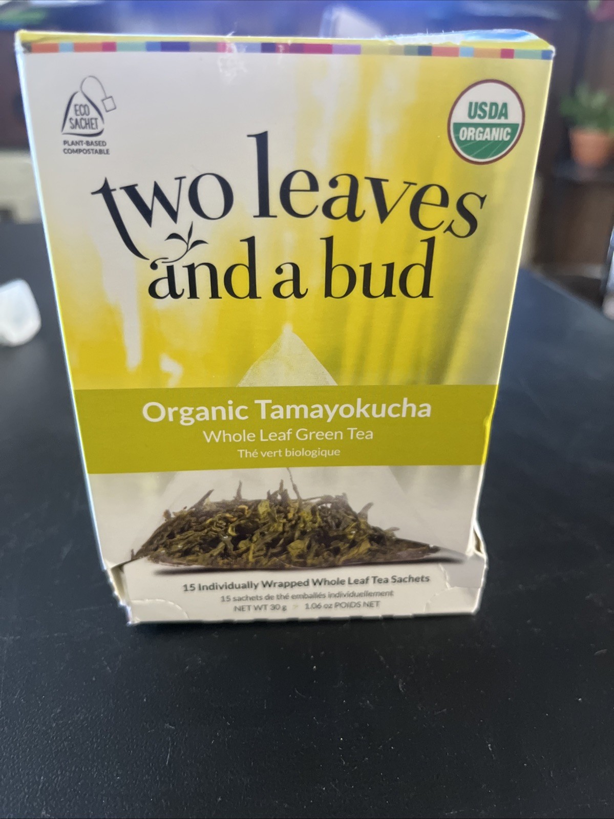Two Leaves and a Bud Organic Tamayokucha Green Tea Bags, Whole Leaf in…