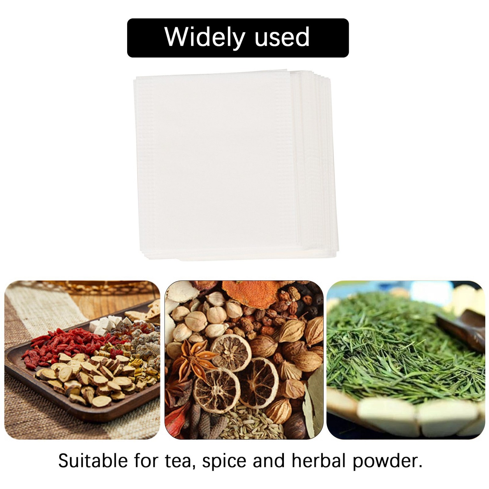 500pcs non-woven Empty Teabags String Heat Seal Loose Tea Bag J1U56918