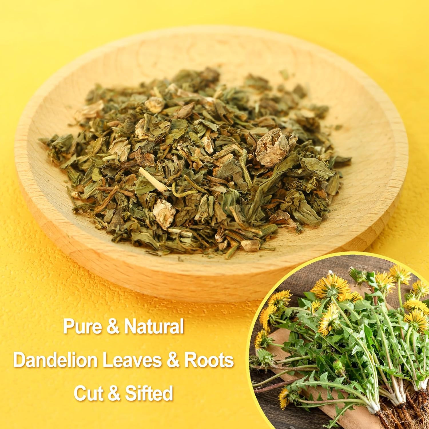 Fullchea – Dandelion Leaf & Root Tea Bags, 50 Teabags, 2G/Bag – Natural Dandelio