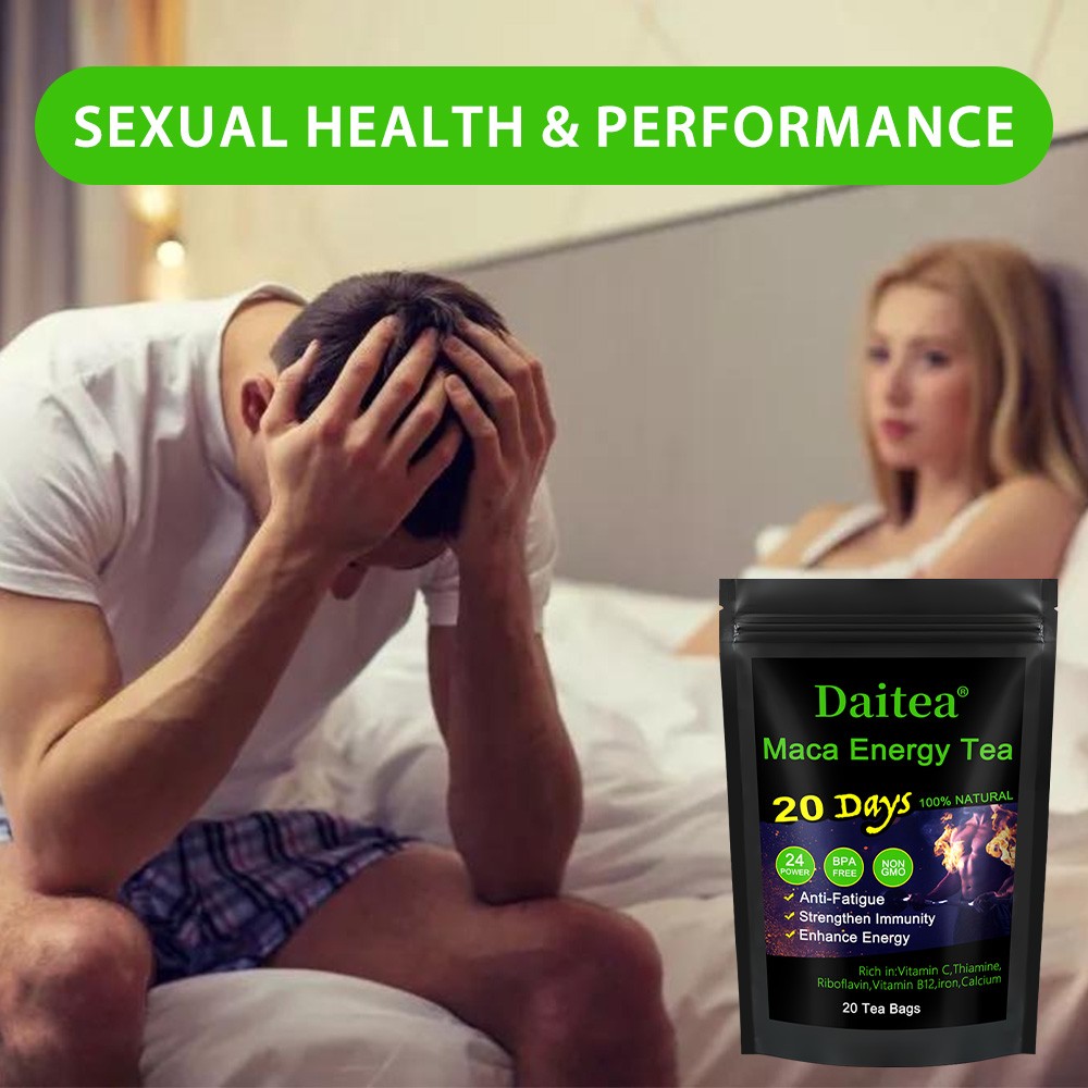 Herbal Maca Energy Tea For Men Strength Boost Natural Male Enhancement Tea