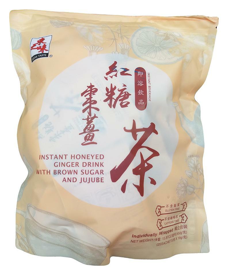 ASIAN TASTE INSTANT HONEYED GINGER DRINK WITH BROWN SUGAR AND JUJUBE, 15.87 OZ