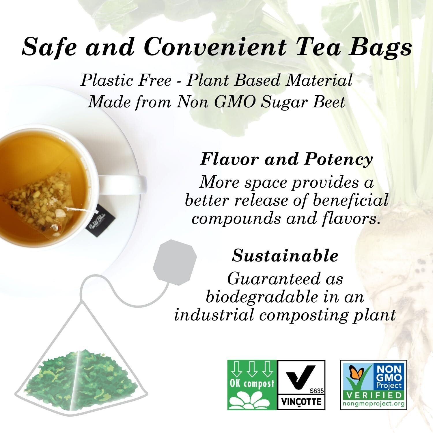 Organic Burdock Root Tea – Caffeine-Free Detox Support – 75 Plant-Based Bags