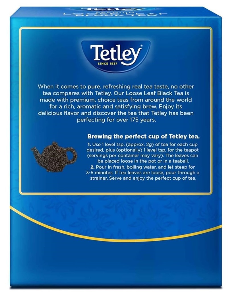 Tetley Loose Leaf Premium Black Tea (450 gm – 15.87 oz) Free Shipping