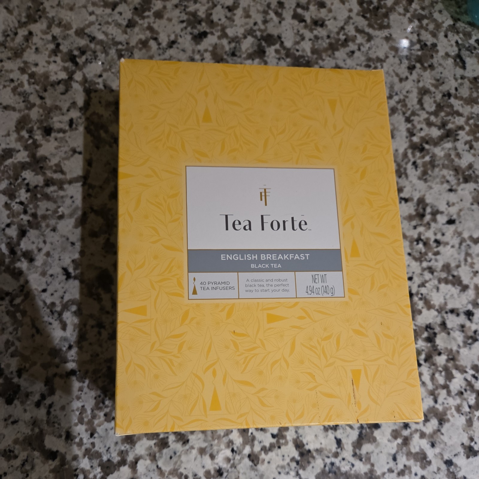 Tea Forte English Breakfast Premium Caffeinated Black Tea 40 Count
