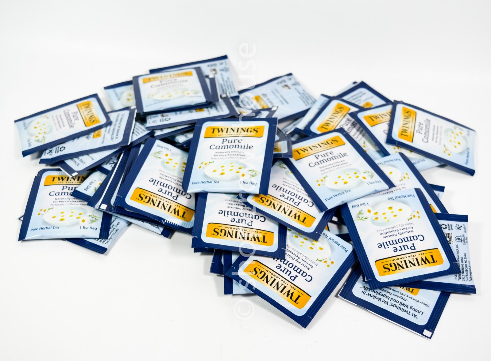 48 Twinings PURE CAMOMILE sealed individual Tea Bags Kosher Non GMO