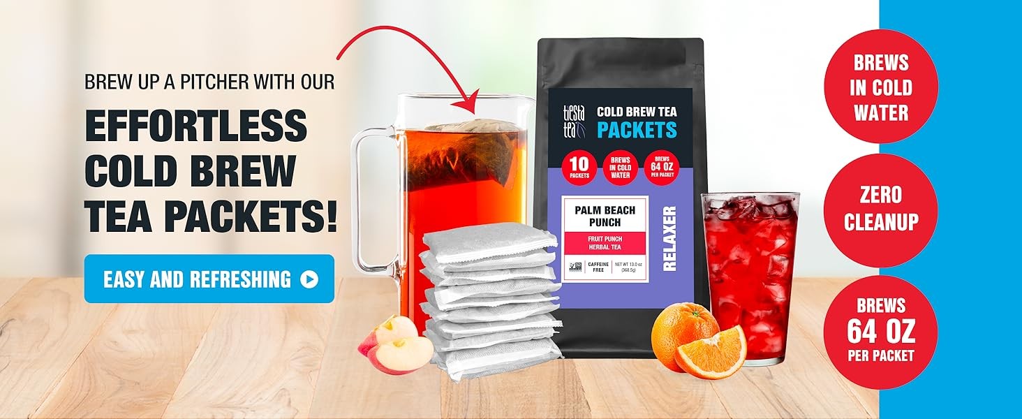 Palm Beach Punch, Loose Leaf, Fruit Punch Herbal Tea, Caffeine-Tropical Blend