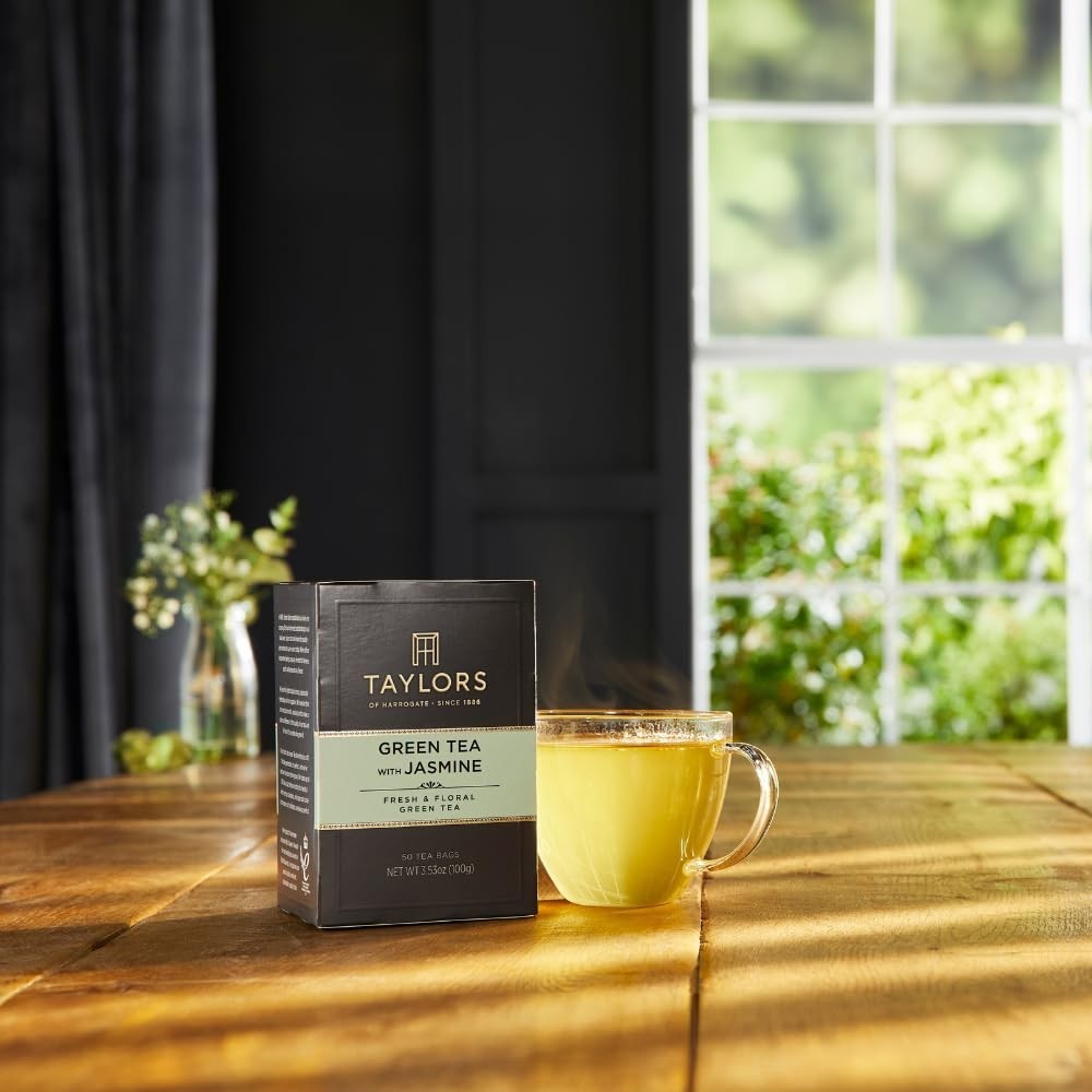 50 Count Jasmine Infused Green Tea Bags – Sweet & Floral Caffeinated Blend