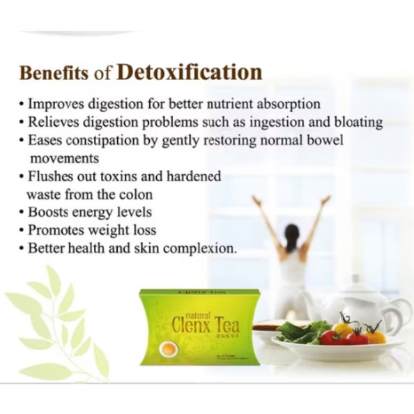 Original Natural Clenx Tea – 20pcs Loose Pack Detox Herbal Teabags 3g Each