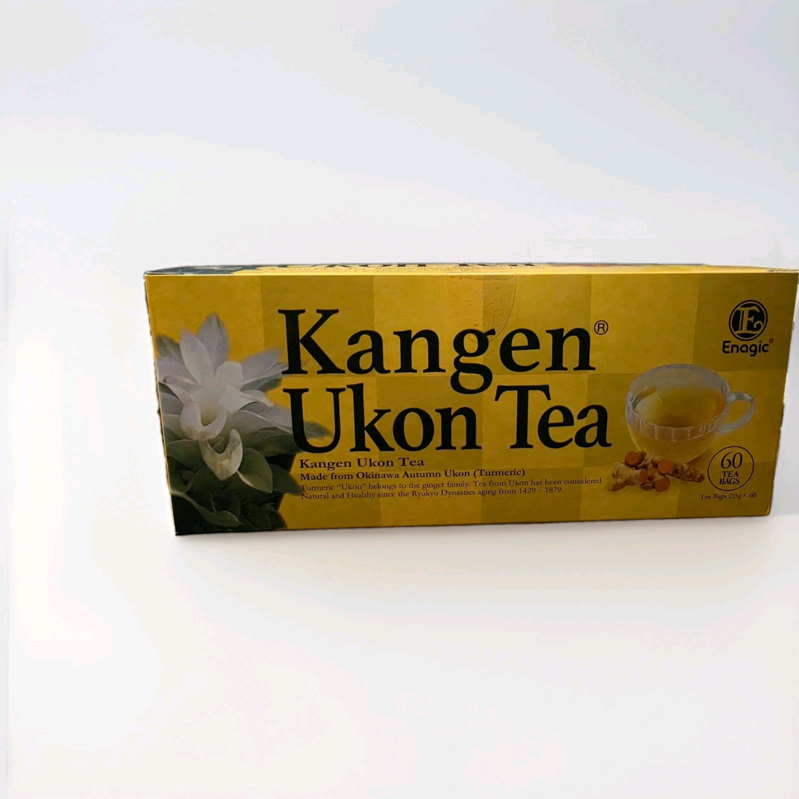 Kangen Ukon Turmeric Tea 60 Bags 100% Organic by Enagic – Sealed New