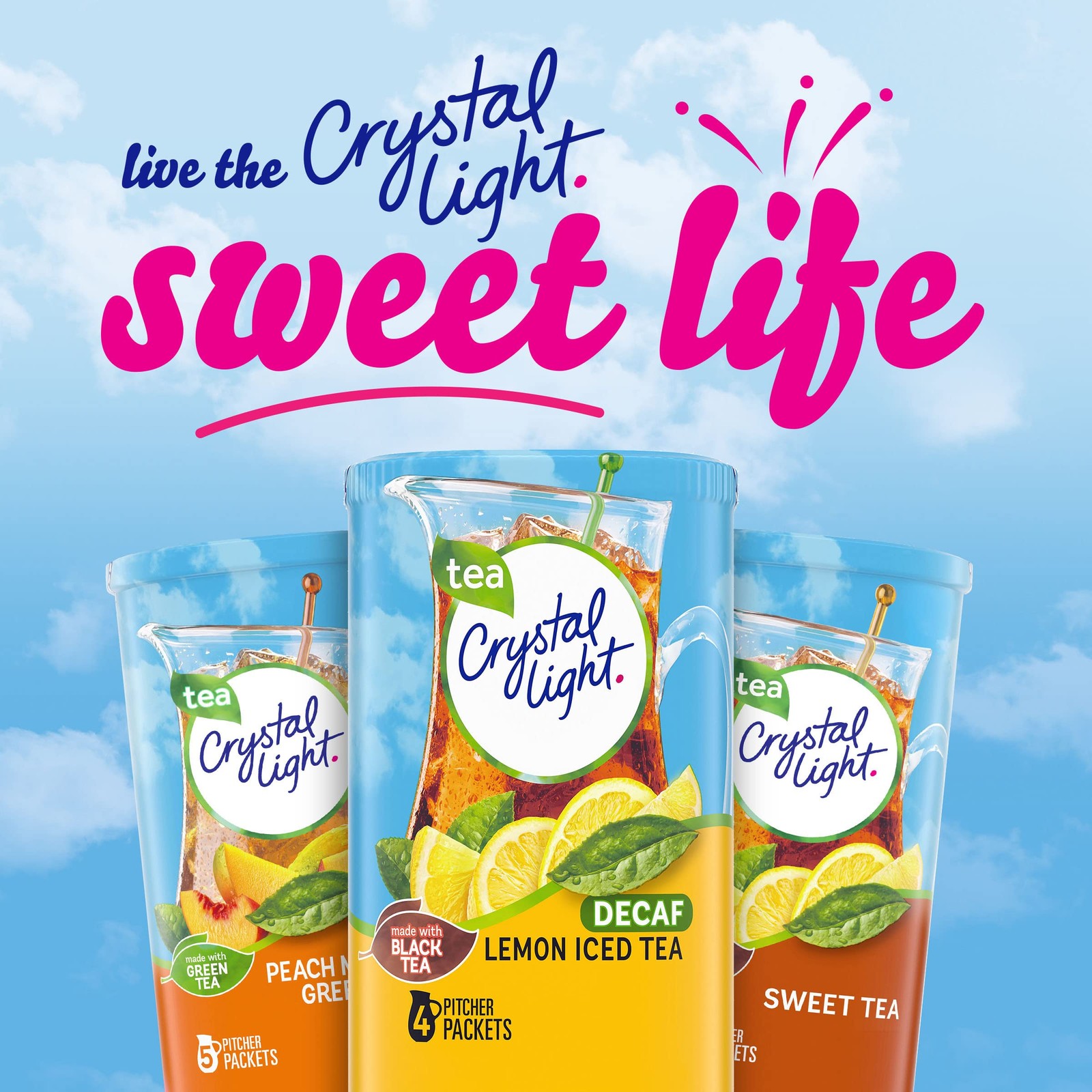Sugar-Free Decaffeinated Lemon Iced Tea Naturally Flavored Powdered Drink Mix…