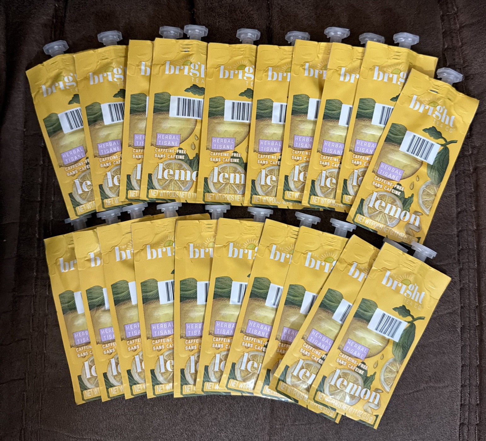 THE BRIGHT TEA CO. Lemon Herbal Tea Caffeine Free 20 Packs Flavia (1)