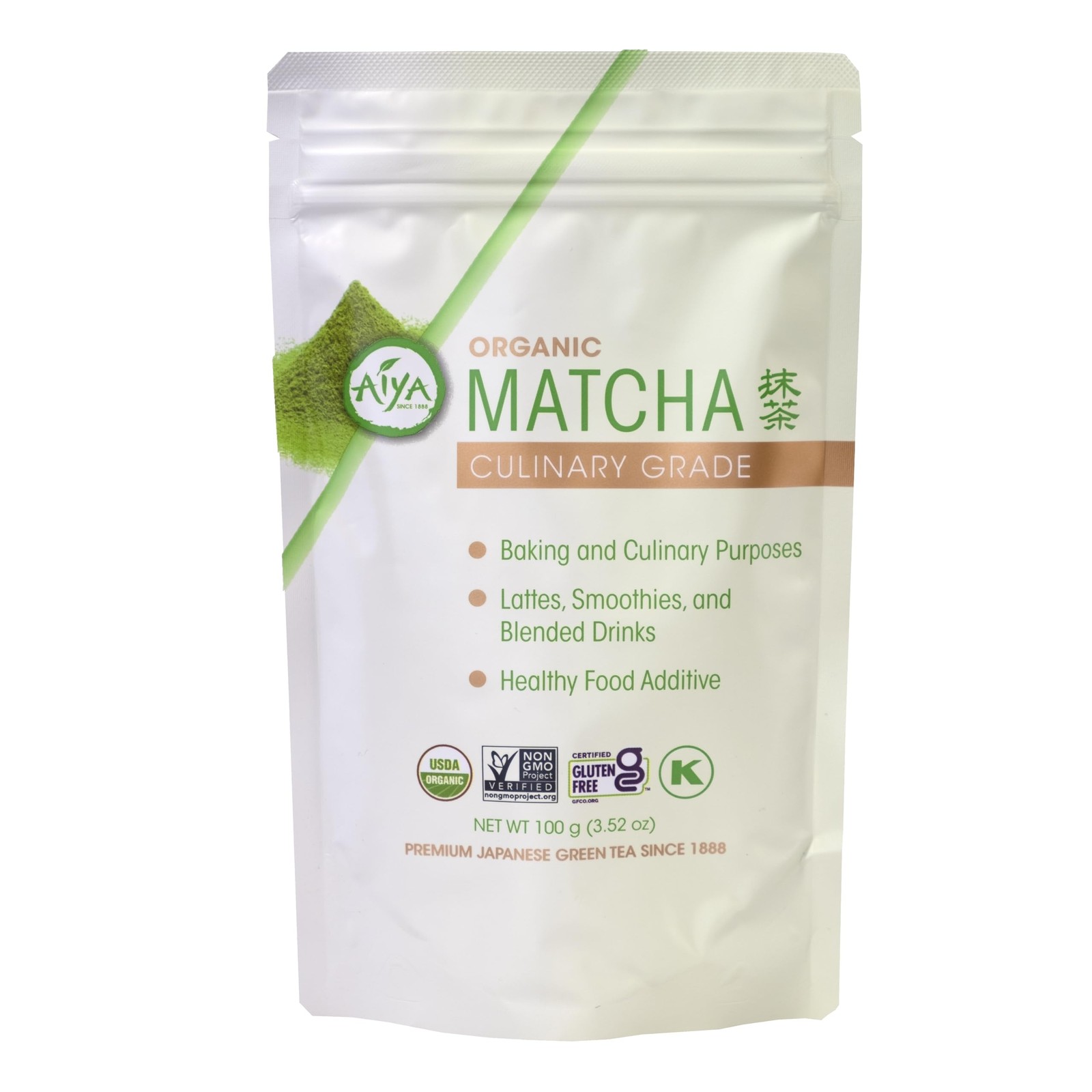 Aiya Certified USDA Organic Culinary Grade Matcha Green Tea Powder – Ideal fo…