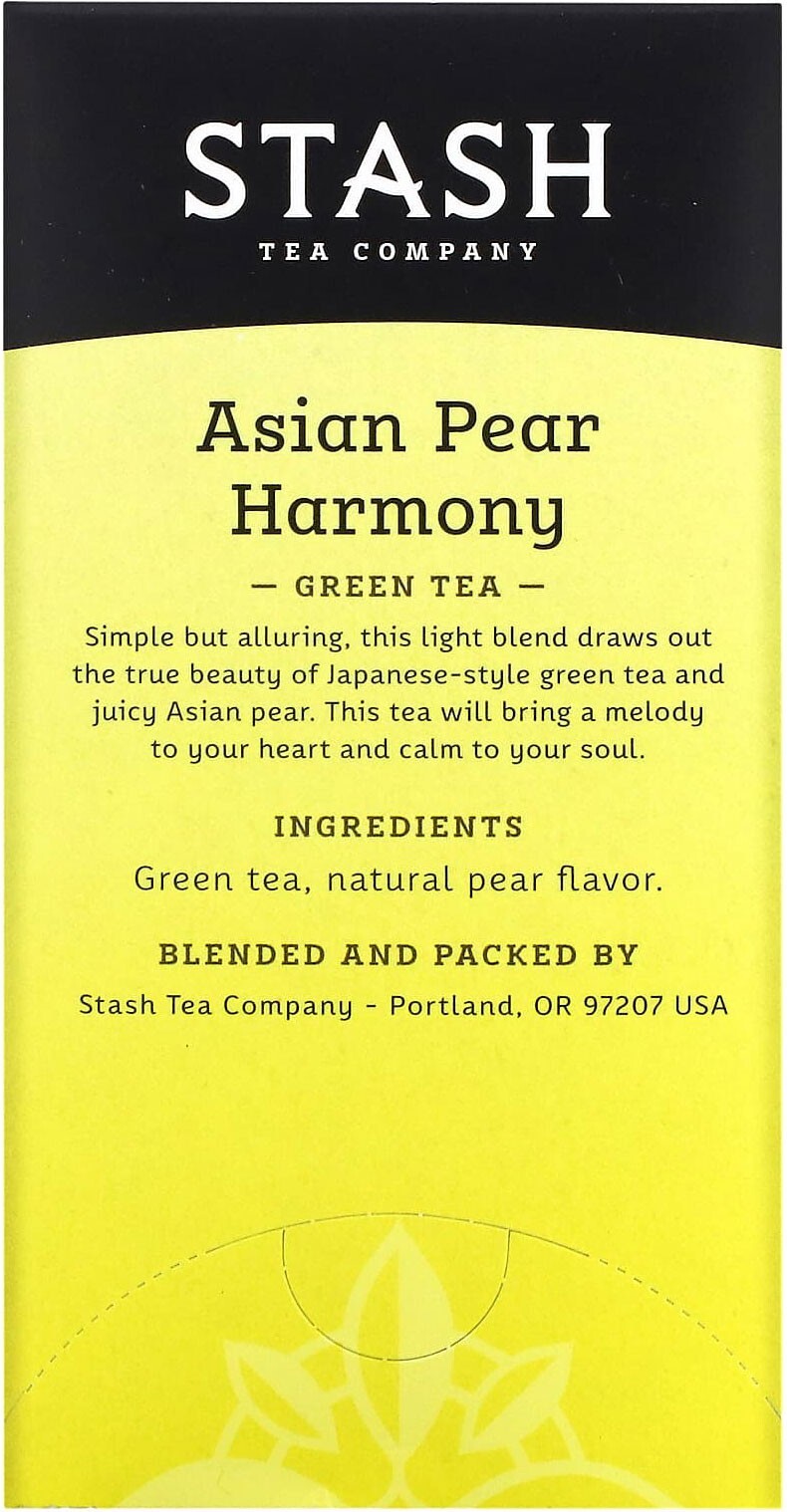 Stash Asian Pear Harmony Green Tea – 18 tea bags