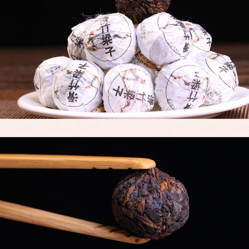 500g 2018 year small bowl-shaped compressed mass of tea leaves cooked tea date