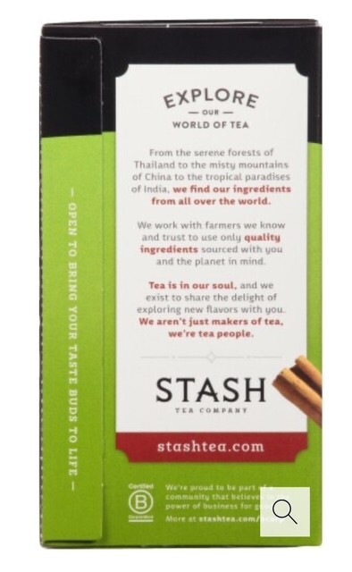Stas Chai Green Tea Bags – 18 Count-PK