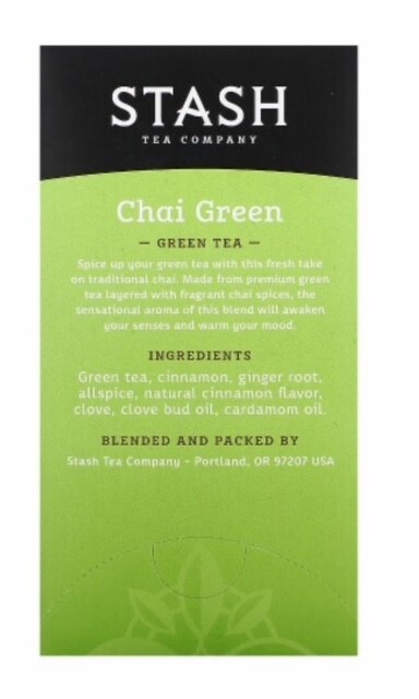 Stas Chai Green Tea Bags – 18 Count-PK