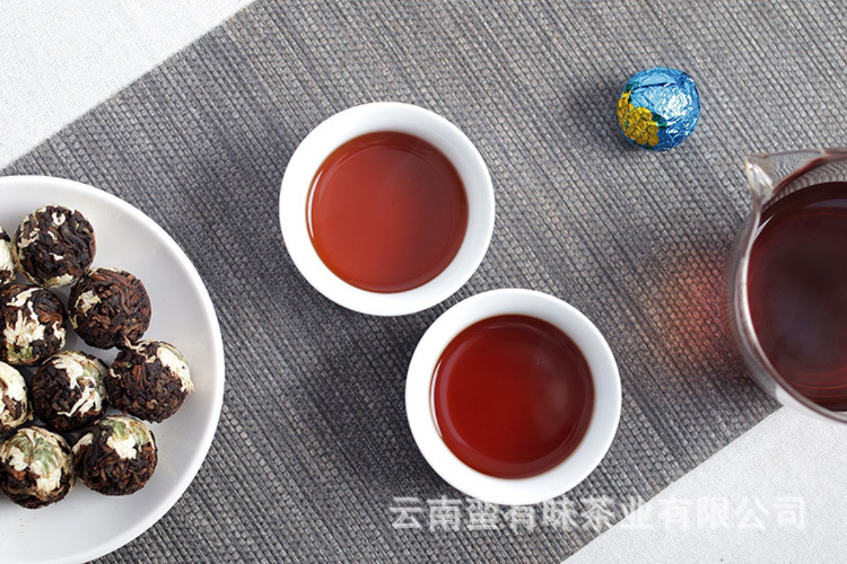 120g Yunnan Chrysanthemum Pu’er Tea Ripe Tea Rich Aroma Bulk Long Zhu Canned Tea