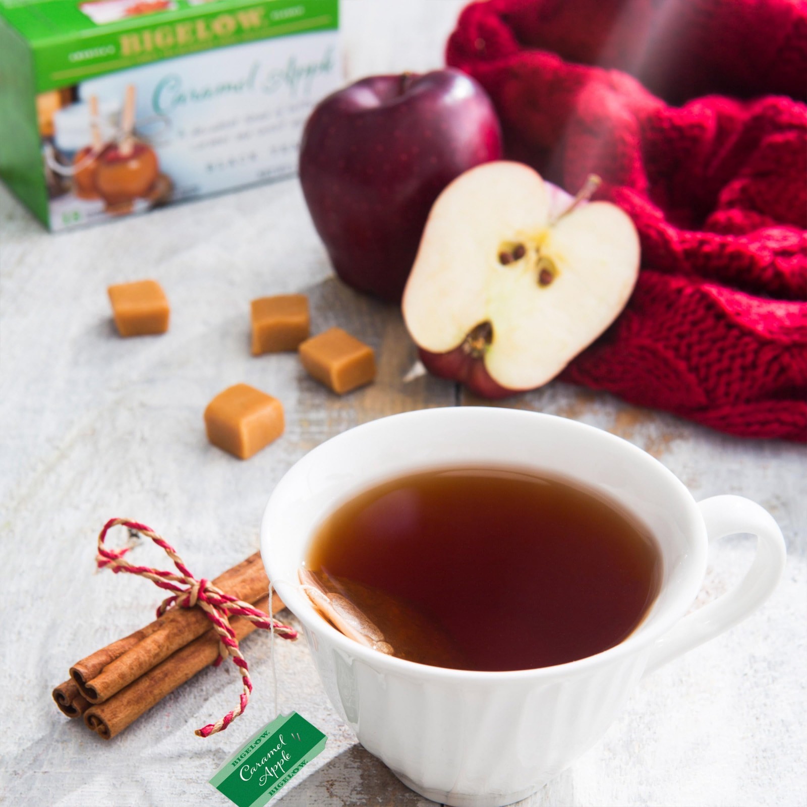 Bigelow Caramel Apple Tea – 18 Per Box – (3) Boxes Total