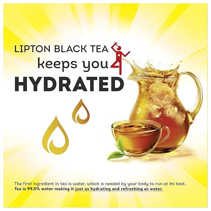 Liptons Black Tea Bags,HOT or ICED, 312 Count, Individually Wrapped, 24.9 oz
