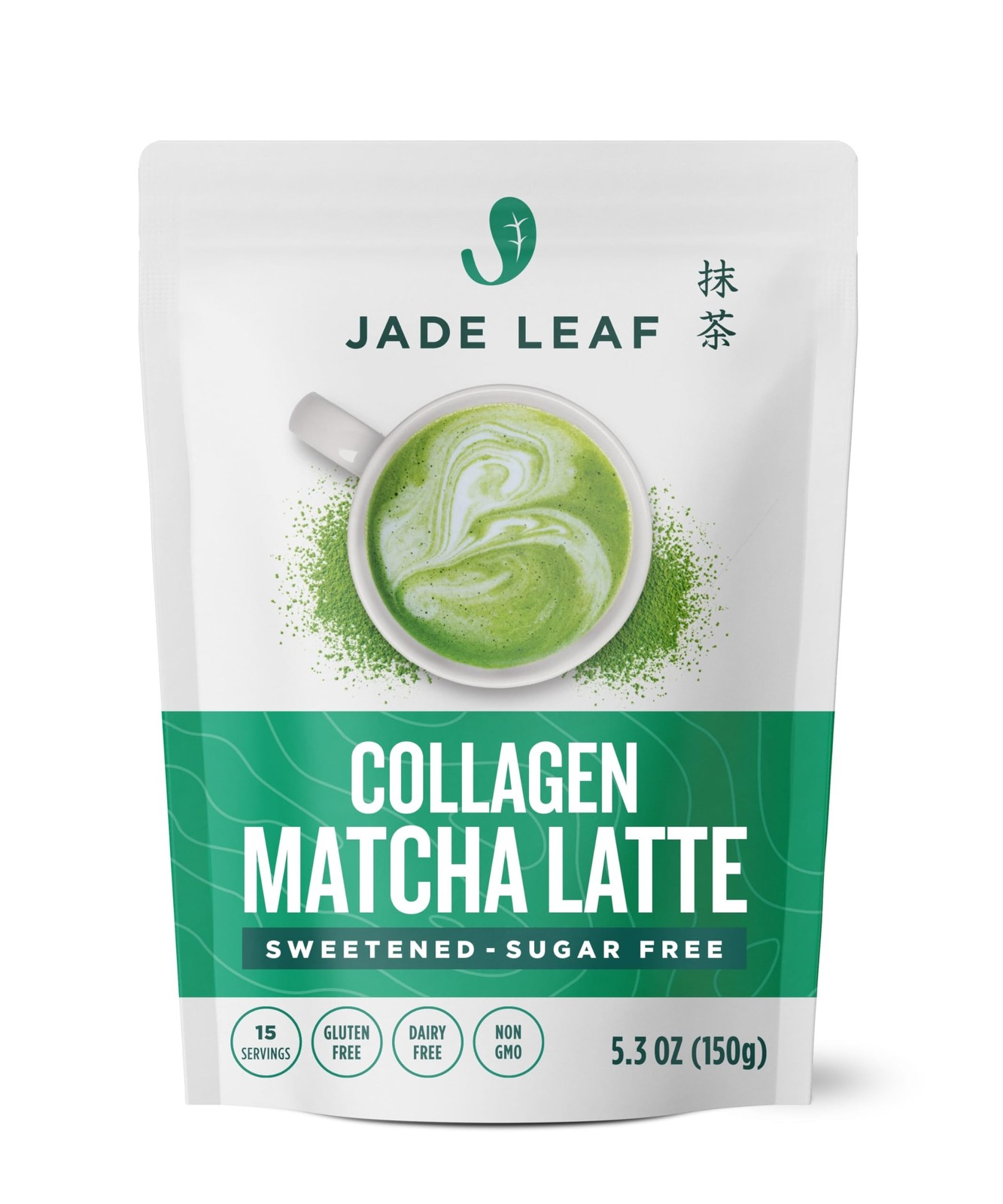 Latte Powder with Grass Fed Bovine Collagen – Sugar Free, Sweetened with Monk…