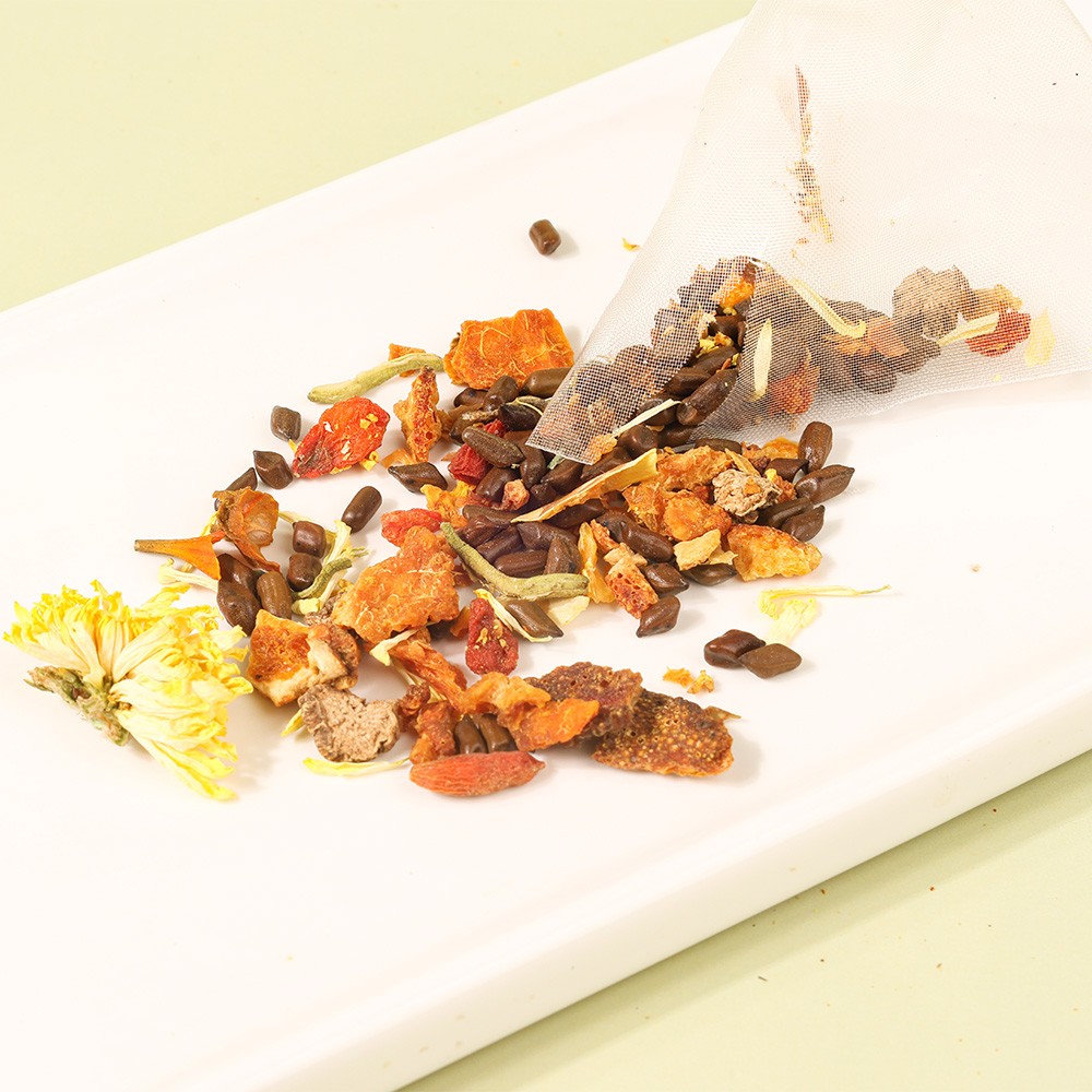 Chrysanthemum Cassia Seeds Tea Honeysuckle Wolf-Berry Burdock Root Herbal Teabag