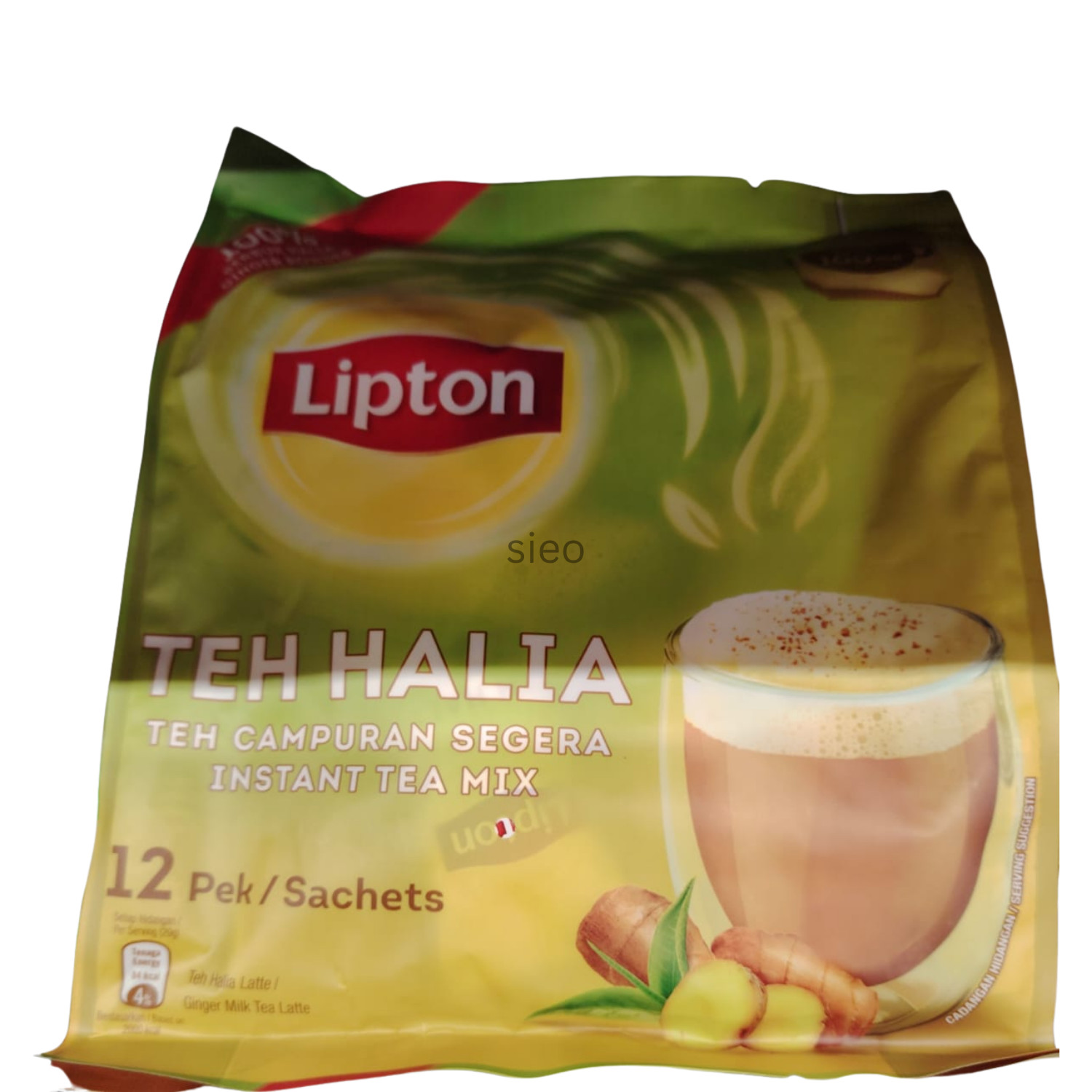 Lipton Ginger Milk Tea Latte 12 Sachets 240g Instant Tea Mix Halal Malaysia