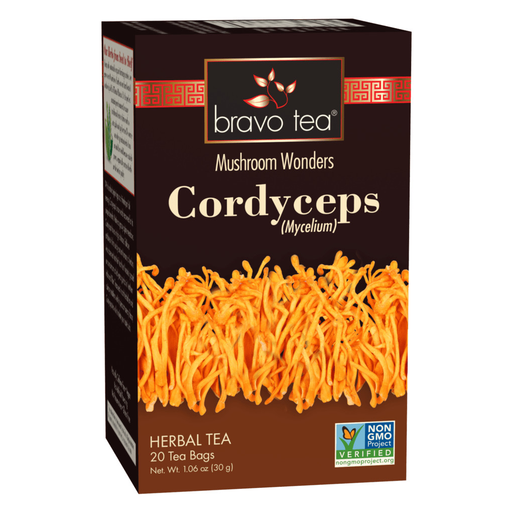 6 PACK Bravo Herbal Tea Mushroom Wonders Cordyceps Mycelium HEALTHYIMMUNE NO GMO