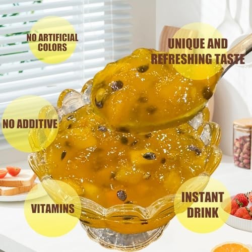 Tropical Passionfruit Mango Tea – Real Fruit, No Artificial Colors, 35.27oz – Sm