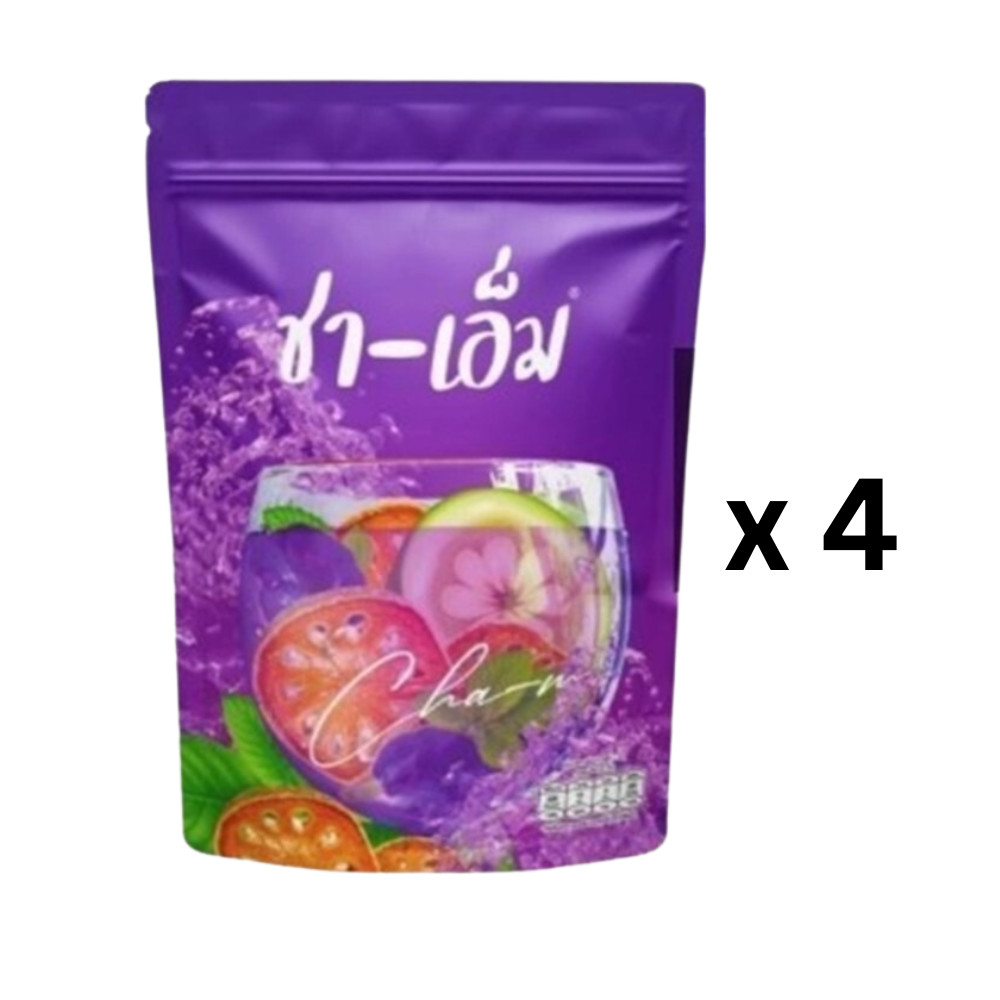 Cha-M Herbal Tea 150g x 4 Bags Thai Herbal Drink Natural Blend