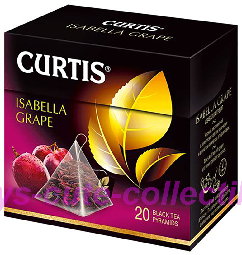 CURTIS Black Tea Isabella Grape BOX of 20 Pyramids US Seller Imported Gourmet