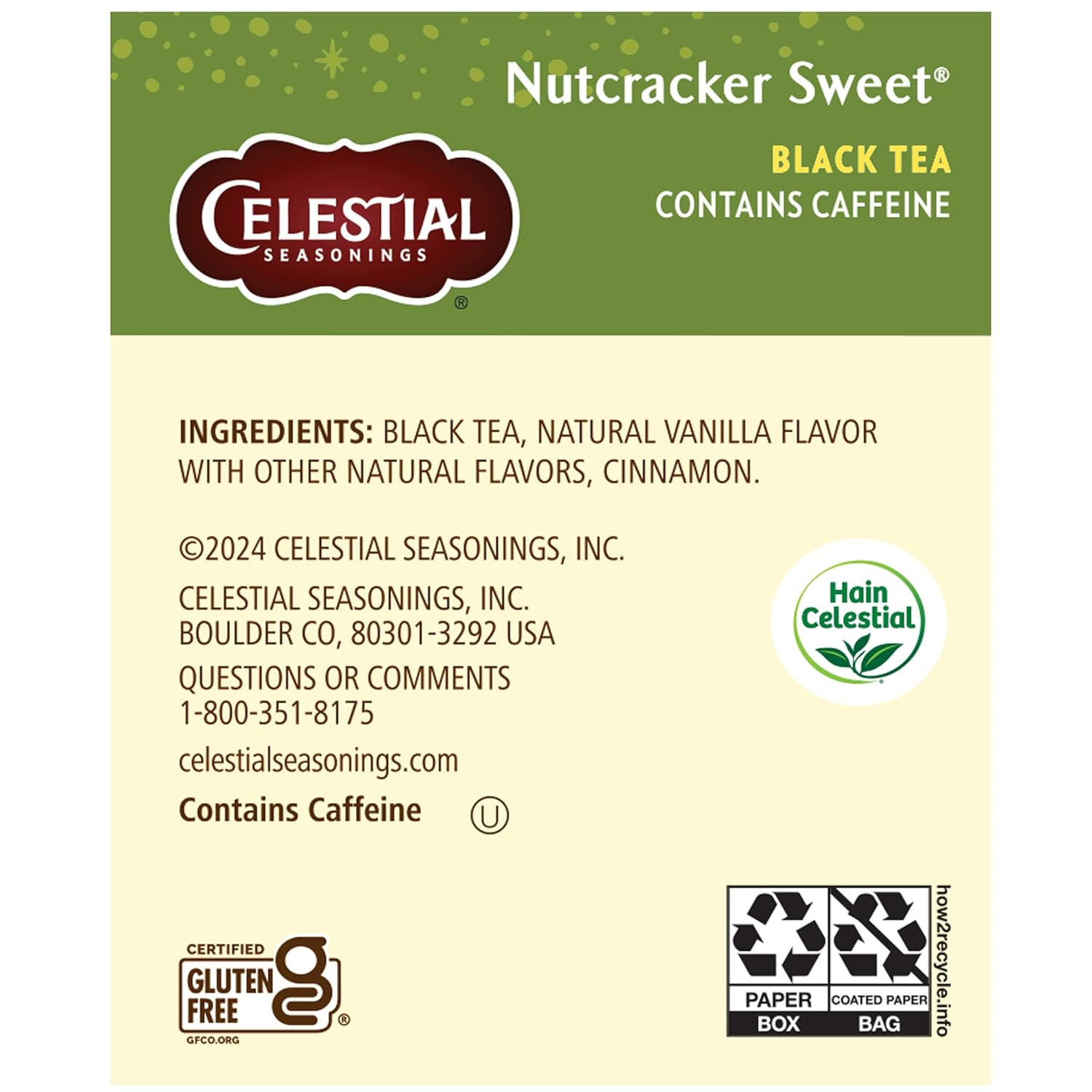 Nutcracker Sweet Black Tea, 18 Count