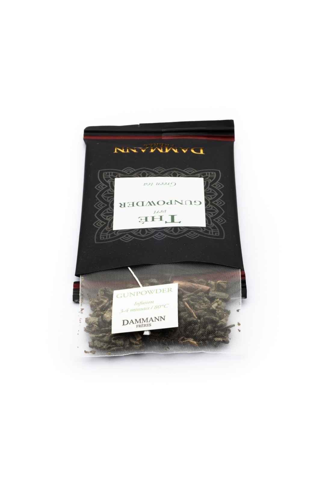 Dammann Freres Satchets, Gunpowder Green Tea Bags, Premium Gourmet French Tea…