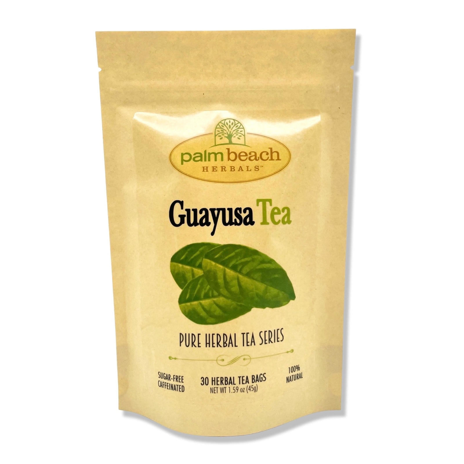 Guayusa Tea by Palm Beach Herbals | 30ct, Naturally Caffeinated