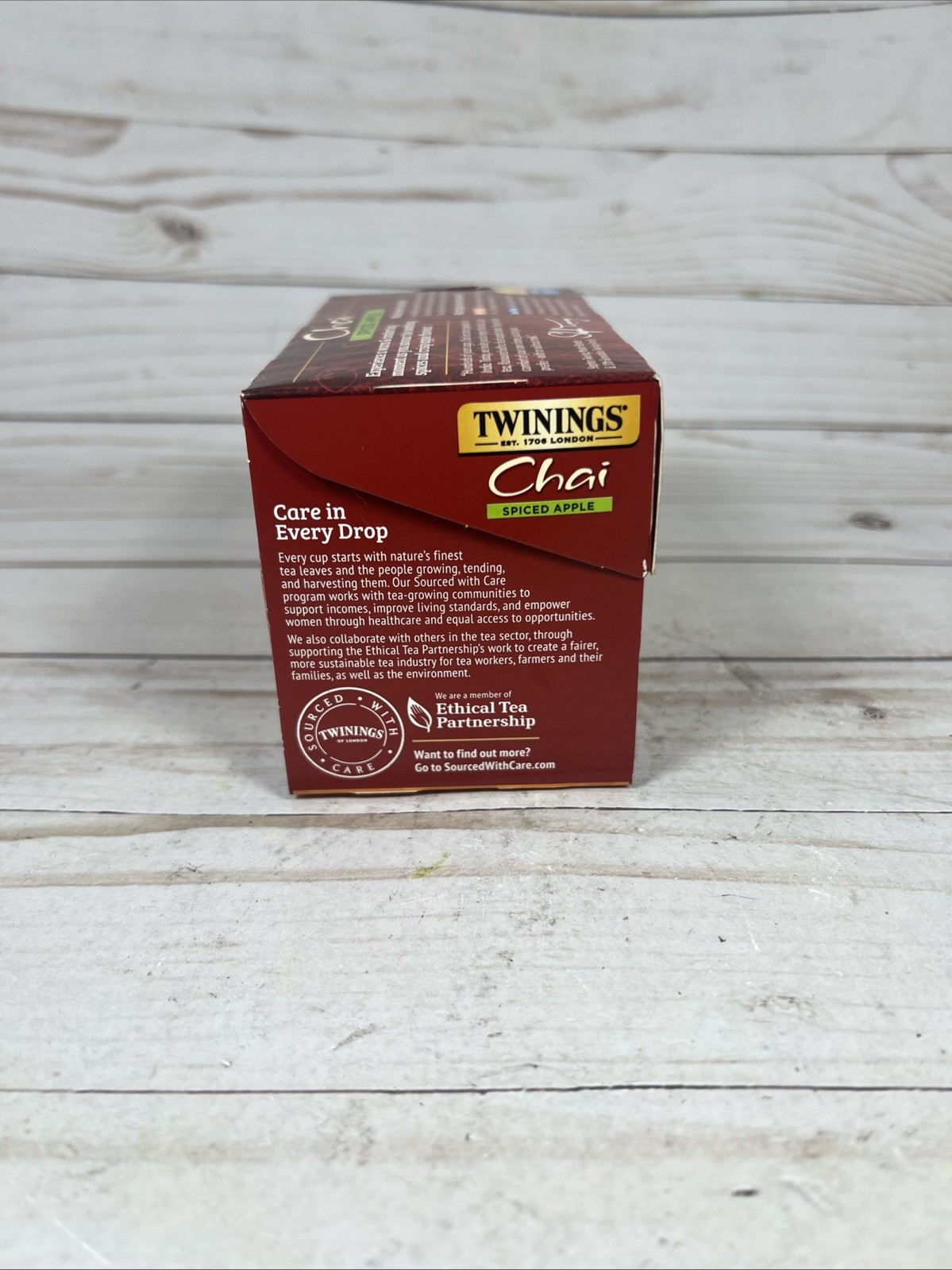 Twinings Chai Black Tea SPICED APPLE 20-Count Bags (2Pack) BB: 4/17/27