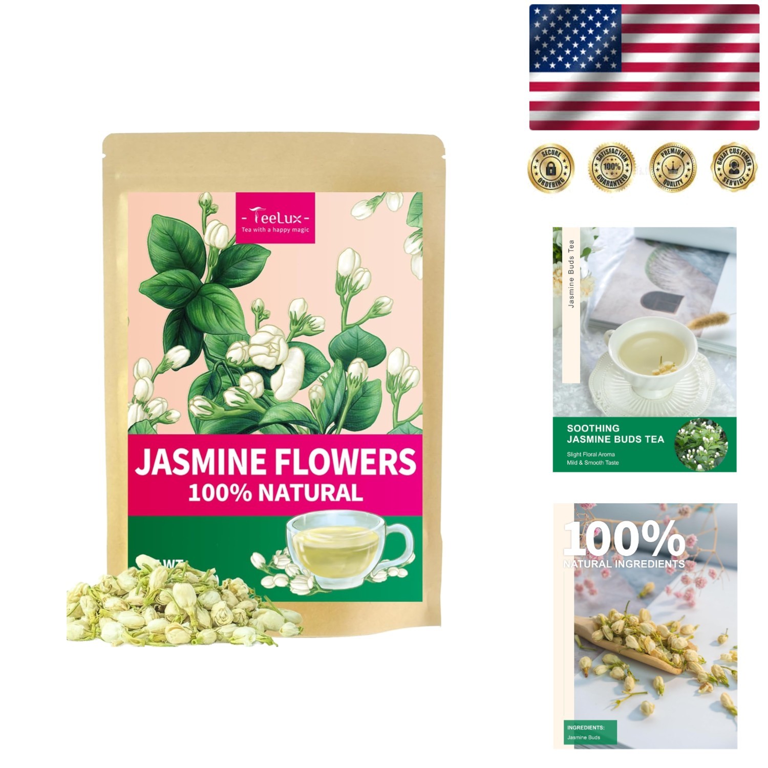 Versatile Caffeine-Free Jasmine Buds – Ideal for Tea, Cooking, and Baking Bliss