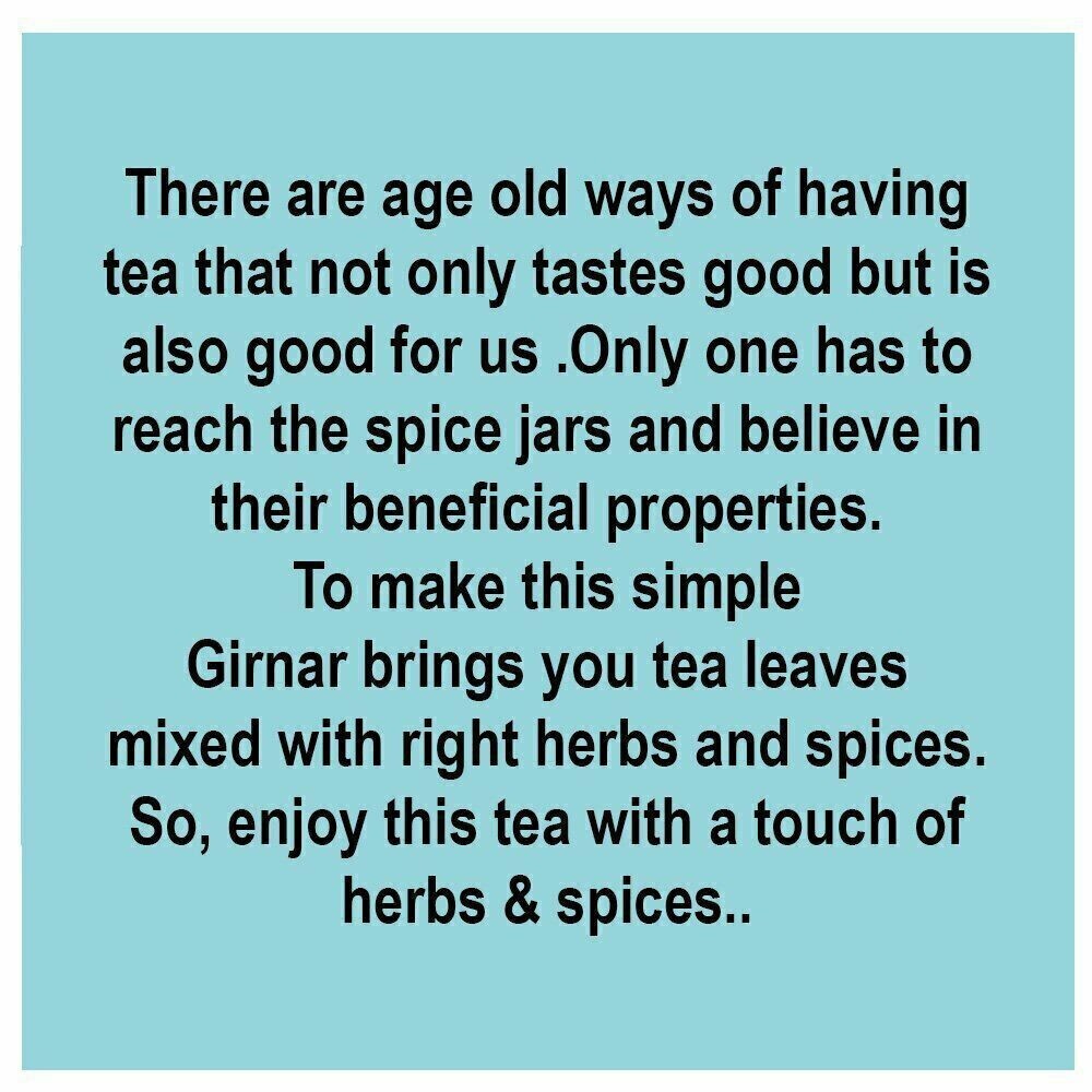 Girnar Green Tea Desi Kahwa With Herbs And Spices,36 Tea Bags,3.17 Oz.(90 GM)