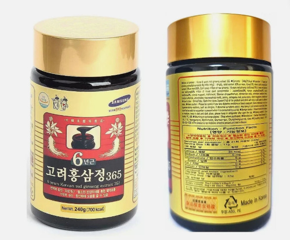 Premium Korean Red Ginseng Extract Gold 6 Years – 240g x 4 Bottles | Panax New