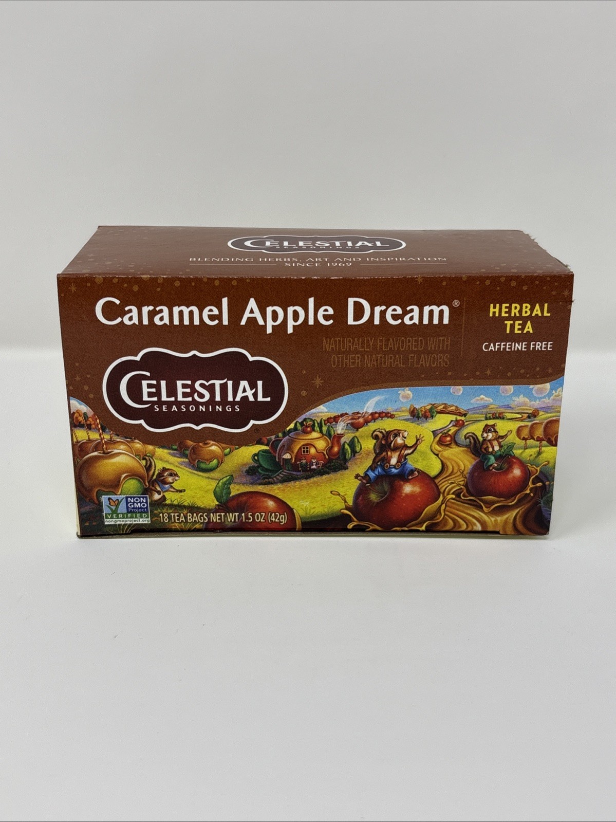 Celestial Seasonings Caramel Apple Dream Herbal Tea 18-Bags (2x) Exp 8/26