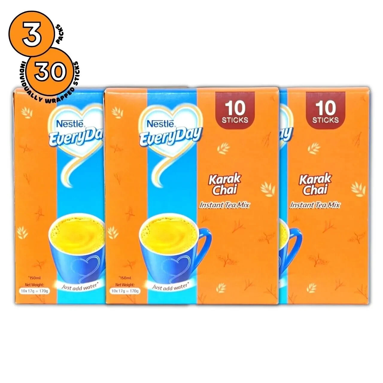 3 – Nestle Everyday Instant Tea Mix (Karak Chai) 3 Pack Bundle Offer – New Stock