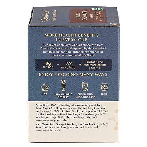 Teeccino Dark Chocolate – Prebiotic SuperBoost™ Herbal Assorted Flavor Names